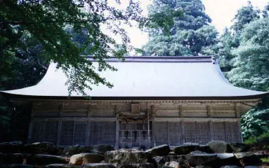 県指定文化財　伊須流岐比古神社拝殿修復工事