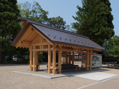 射水神社 手水舎改築工事