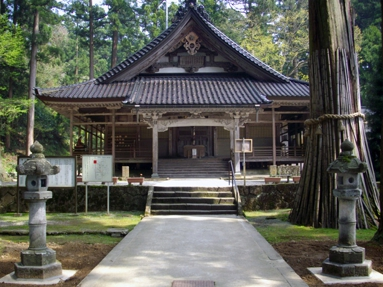 安居寺 観音堂前 燈籠 石柱修繕工事