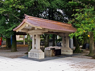富山県護国神社 手水舎屋根改修工事